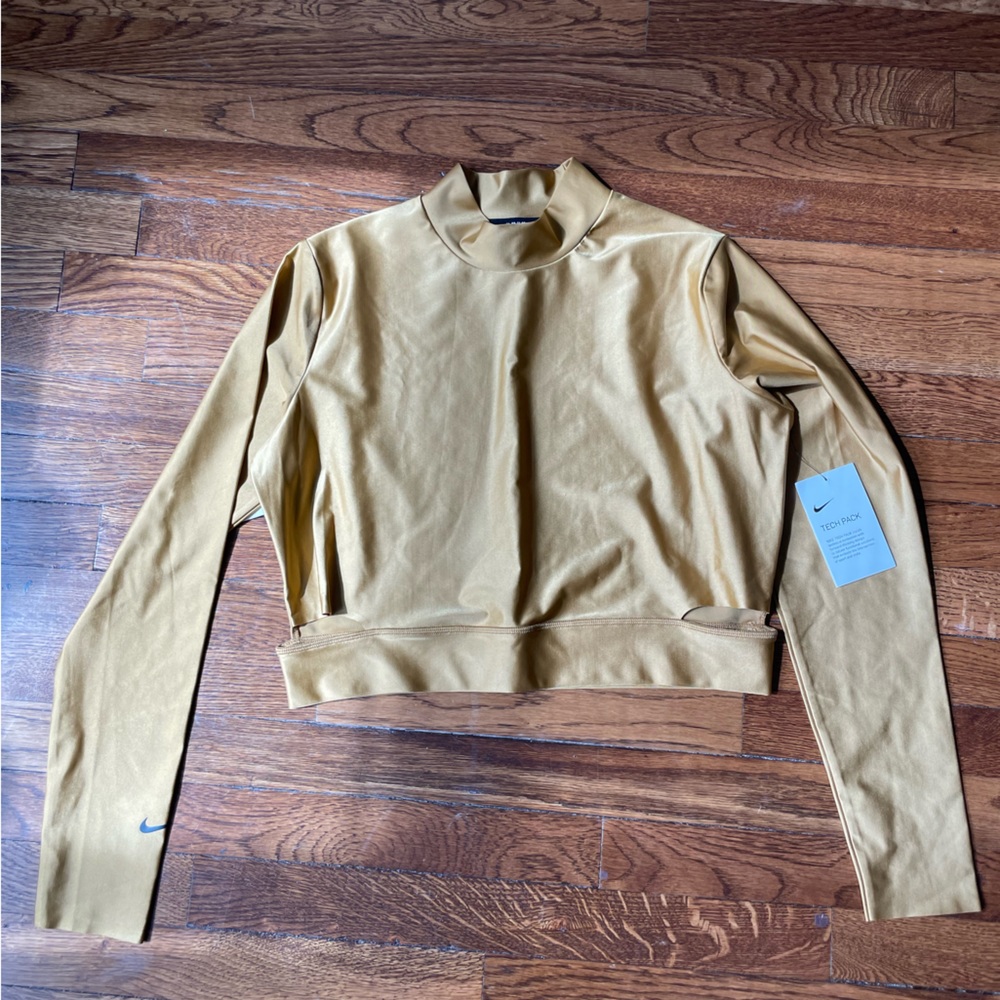 Nike Gold Long Sleeve Top